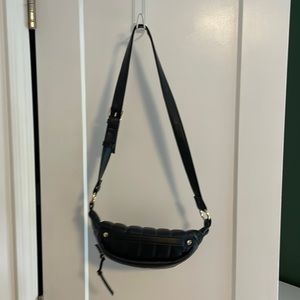 Primark black pleather Fanny pack hip bag bum bag belt bag